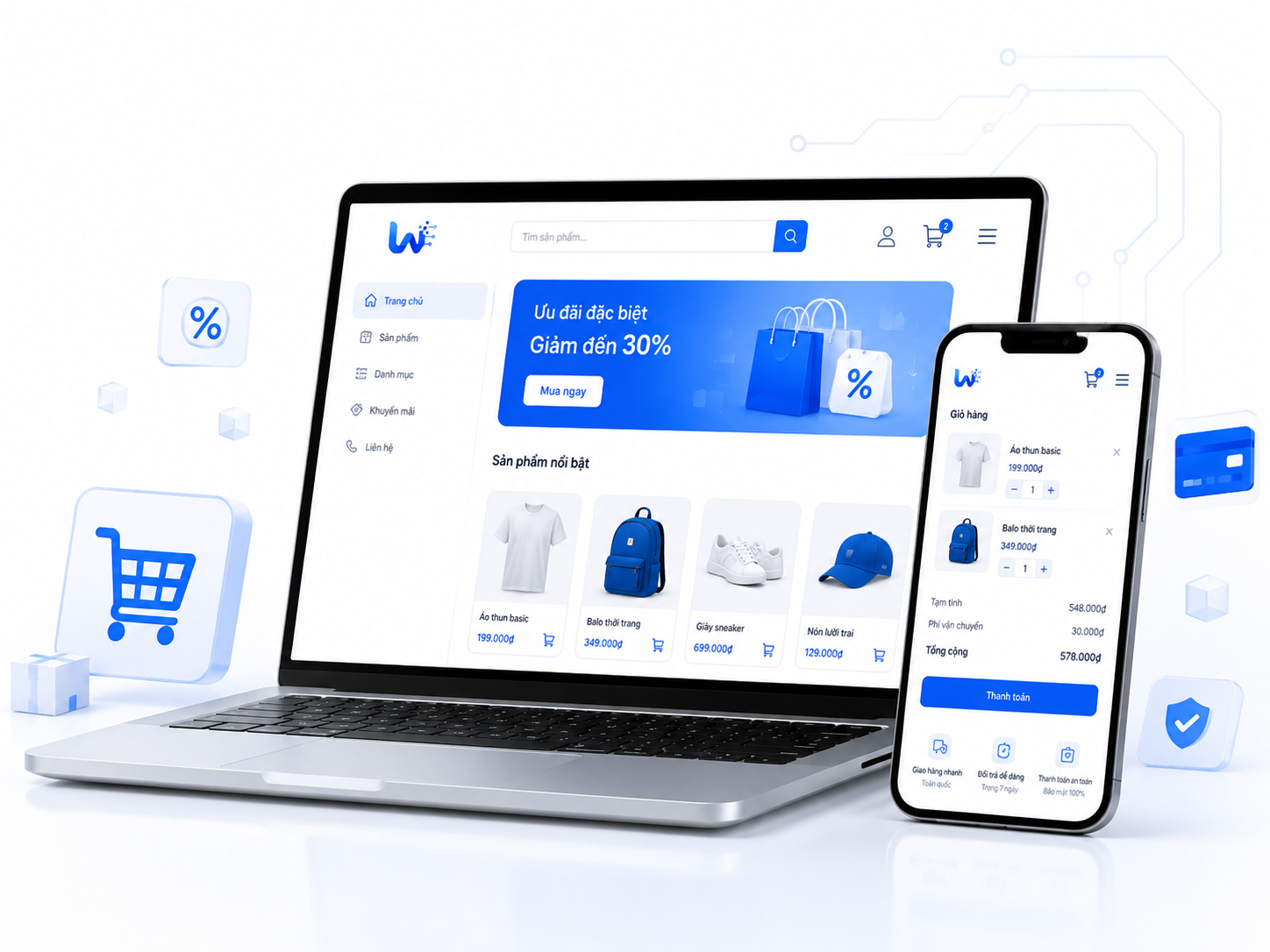 Web bán hàng mini